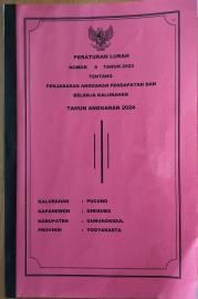 PERATURAN LURAH TENTANG PENJABARAN APBDES 2024